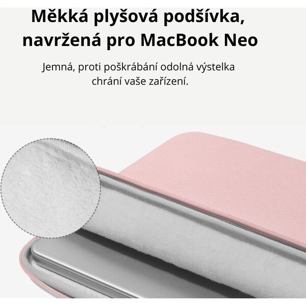 tomtoc-Light-A18-sleeve-pouzdro-13-MacBook-Neo-ruzove