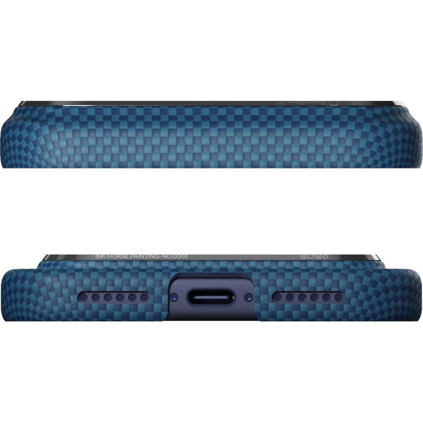 Pitaka-Edge-Case-Ink-Horse-MagSafe-kryt-iPhone-17-Pro-Max-Azure-Green