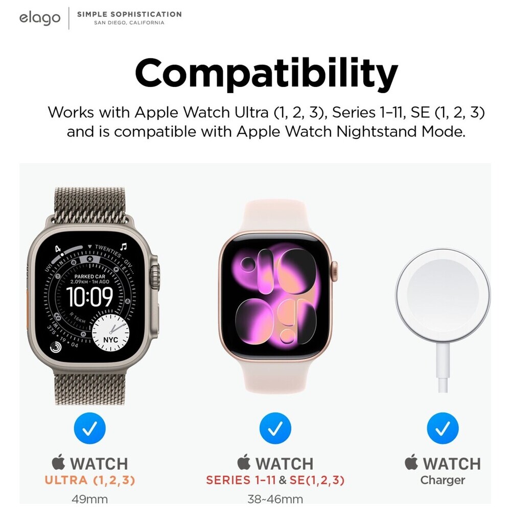 ELAGO-WT3-Macintosh-stojanek-pro-Apple-Watch-Ultra-cerny