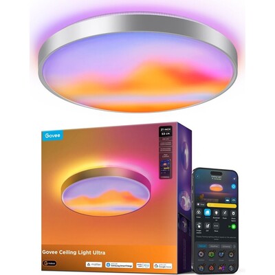 Govee Ultra RGBICWW Smart duální kulaté stropní světlo 5000lm 53cm Matter