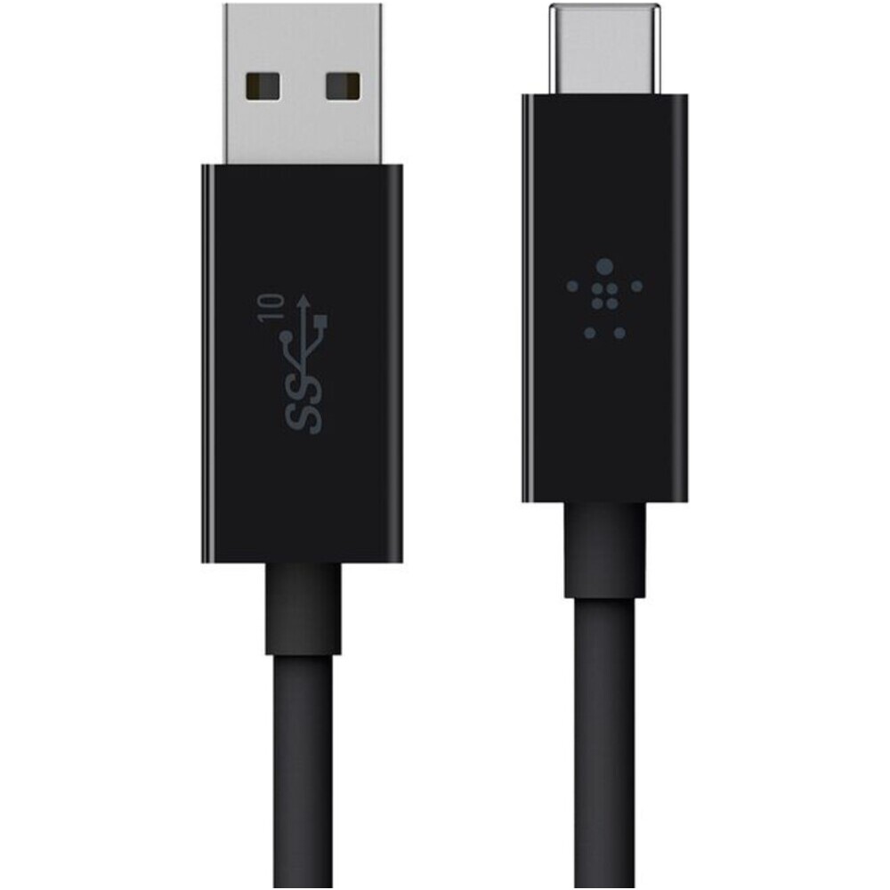 Belkin-USB-C-USB-A-3-1-kabel-0-9m-10-Gb-s-cerny