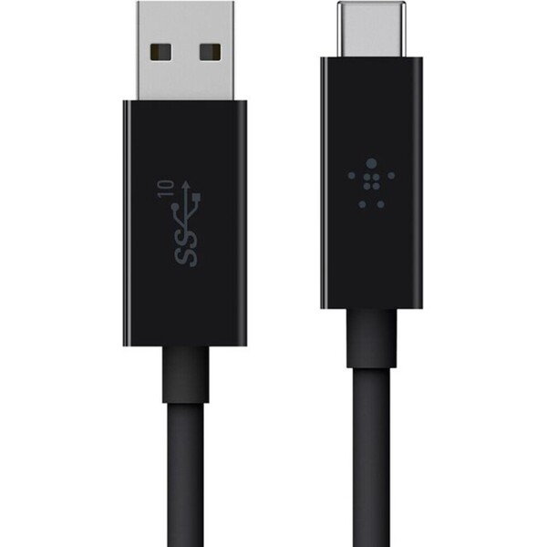 Belkin-USB-C-USB-A-3-1-kabel-0-9m-10-Gb-s-cerny