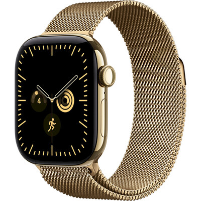 Apple Watch 49/46/45/44mm zářivě zlatý milánský tah S/M
