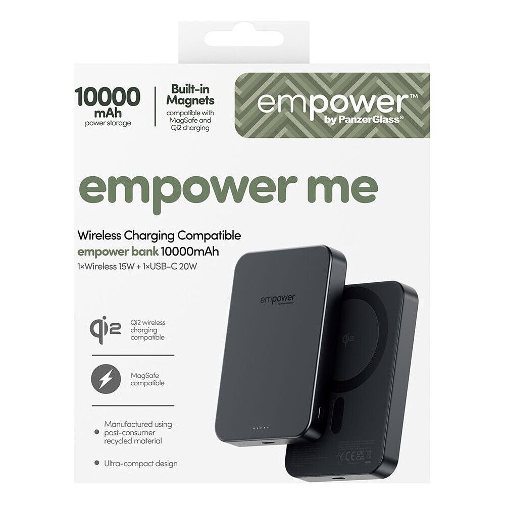 PanzerGlass-empower-bezdratova-Qi2-powerbanka-10000-mAh-MagSafe-cerna