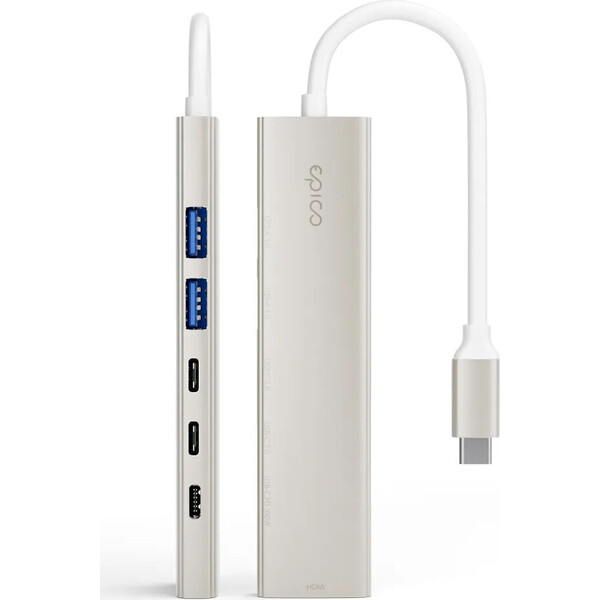 Epico-UltraHub-6in1-Slim-Alu-USB-C-Hub-EH20-hvezdne-bily