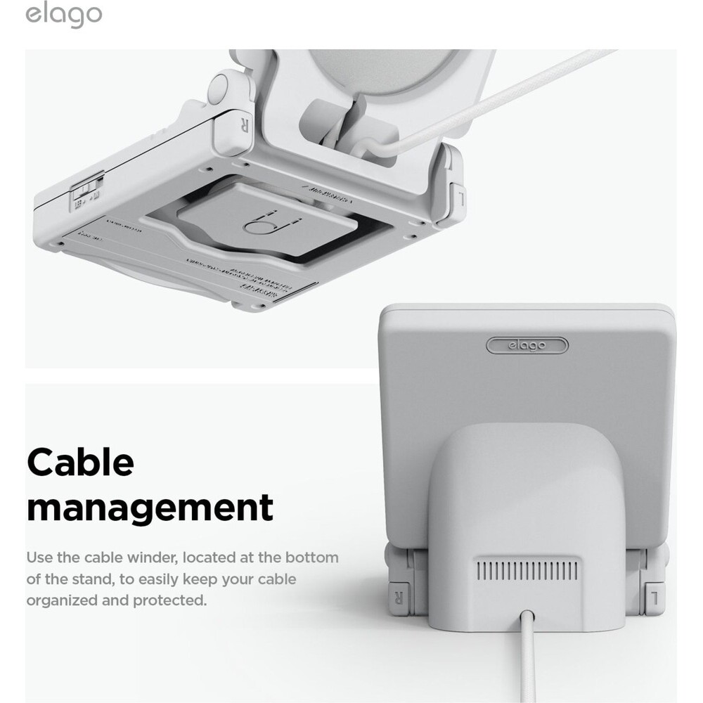 ELAGO-Retro-W5-Magsafe-iPhone-stojanek-bily