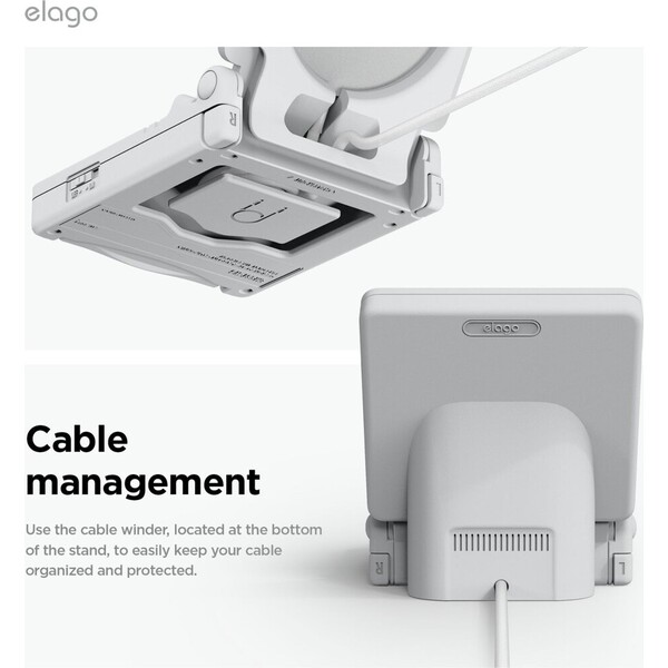 ELAGO-Retro-W5-Magsafe-iPhone-stojanek-bily