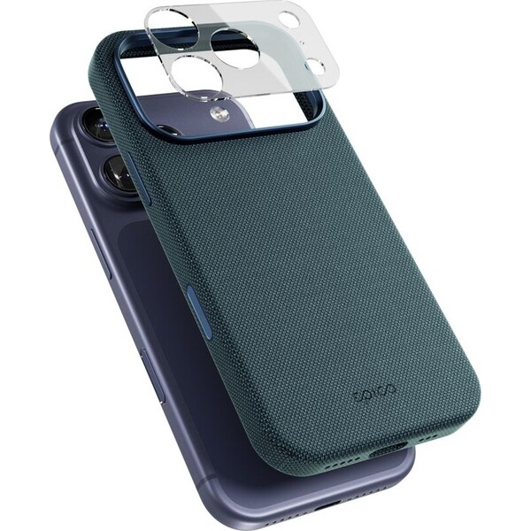Epico-SolidWoven-Pro-Mag-Case-kryt-iPhone-17-Pro-camera-island-protector-modry
