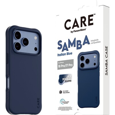 PanzerGlass CARE Samba MagSafe kryt Apple iPhone 18 Pro/17 Pro Italian Blue modrý