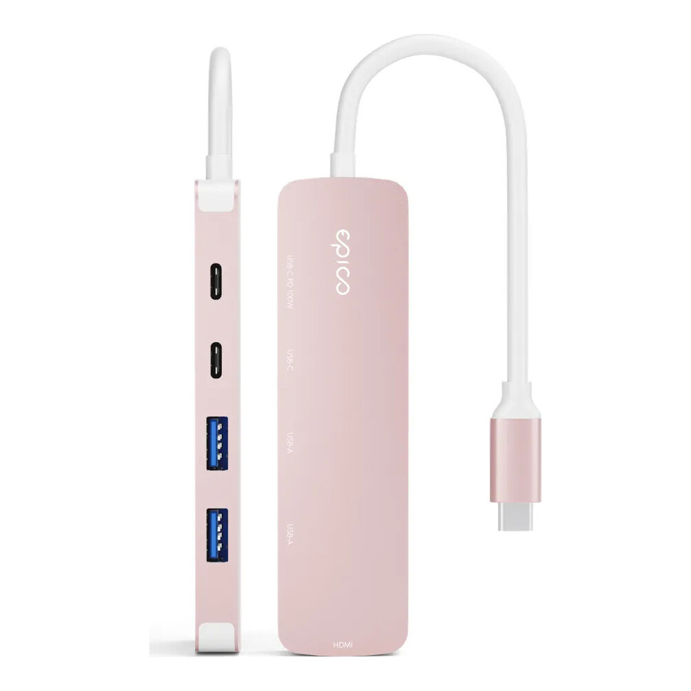 Epico-UltraHub-5in1-Slim-Alu-USB-C-Hub-EH15-rumena