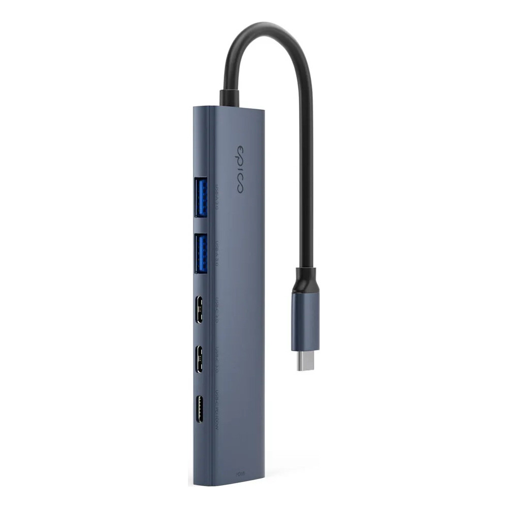 Epico-UltraHub-6in1-Slim-Alu-USB-C-Hub-EH20-temne-inkoustovy