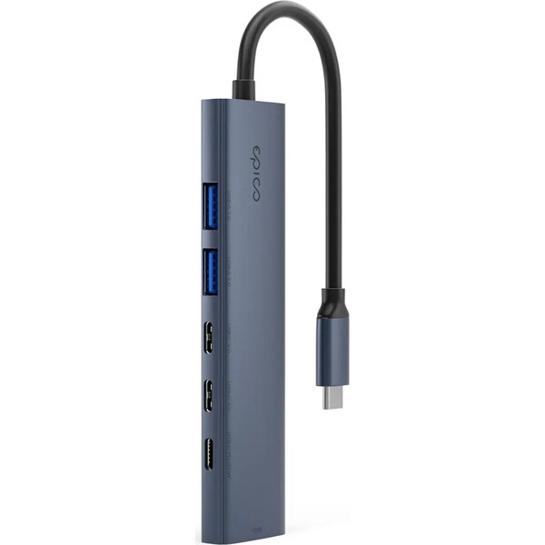 Epico-UltraHub-6in1-Slim-Alu-USB-C-Hub-EH20-temne-inkoustovy