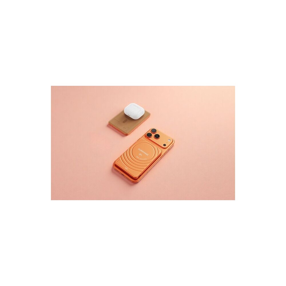 CubeNest-SQ1B3D-SlimDual-Qi2-MagSafe-powerbanka-5000-mAh-oranzova