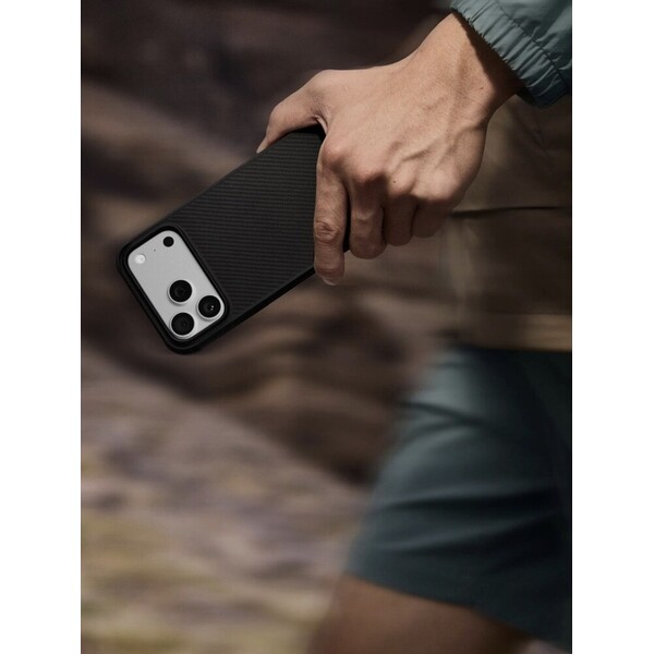 Pitaka-Aramid-Protective-Case-Cairn-MagSafe-kryt-iPhone-16-Pro-Black-Grey