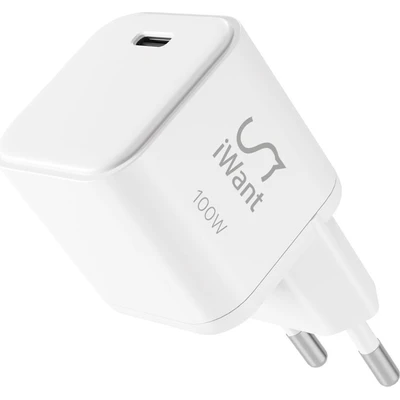 iWant UltraBoost Micro AVS GaN 100W nabíječka bílá
