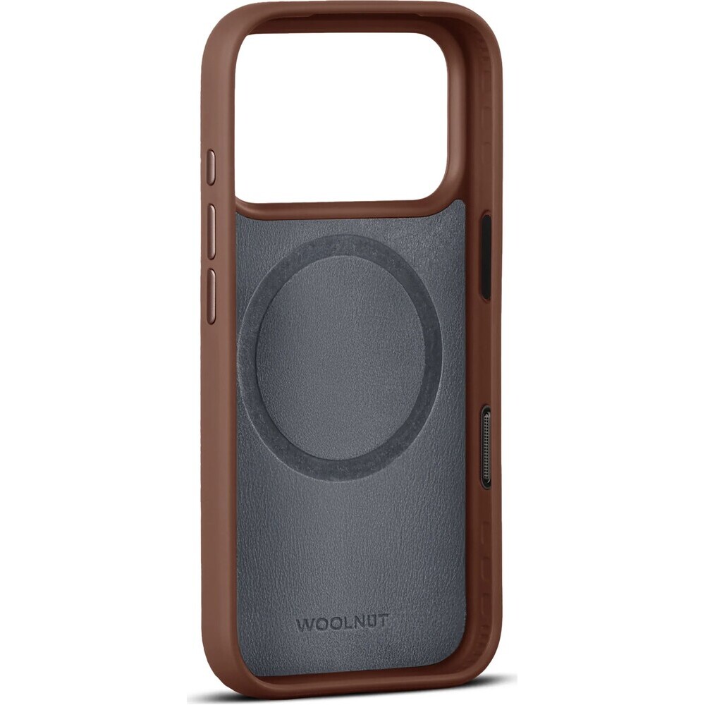 Woolnut-MagSafe-kozeny-kryt-iPhone-18-Pro-hnedy