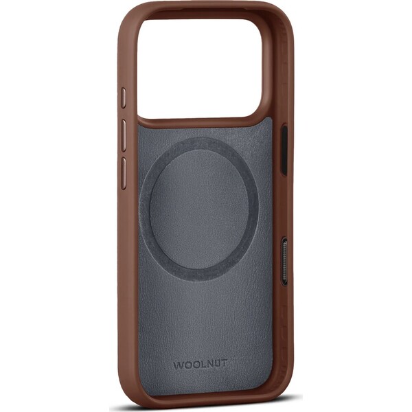 Woolnut-MagSafe-kozeny-kryt-iPhone-18-Pro-hnedy
