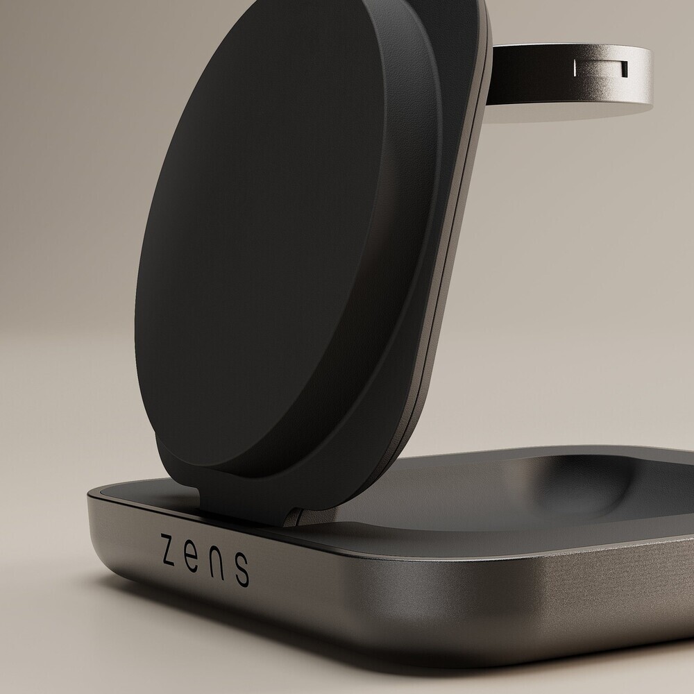 ZENS-Nightstand-Charger-Pro-2-MagSafe-Qi2-2v1-skladaci-nabijecka-15W-cerna