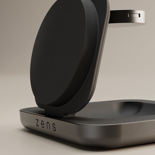 ZENS-Nightstand-Charger-Pro-2-MagSafe-Qi2-2v1-skladaci-nabijecka-15W-cerna