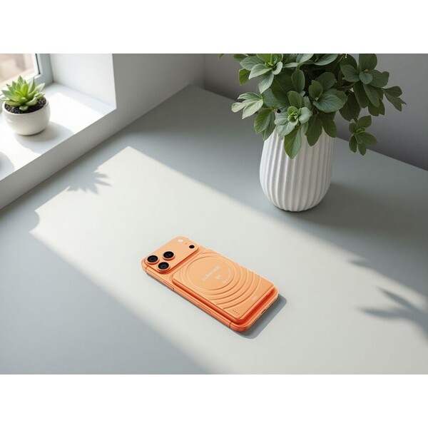 CubeNest-SQ1B3D-SlimDual-Qi2-MagSafe-powerbanka-5000-mAh-oranzova
