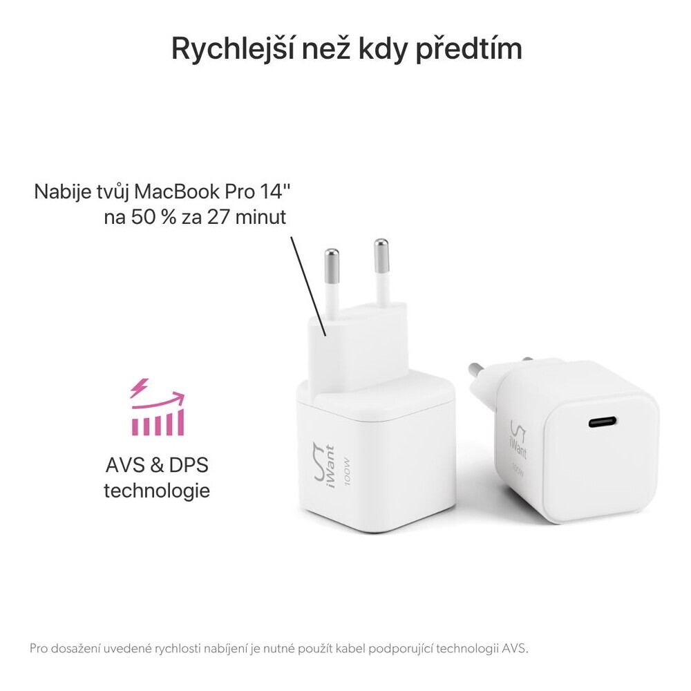 iWant-UltraBoost-Micro-AVS-GaN-100W-nabijecka-bila