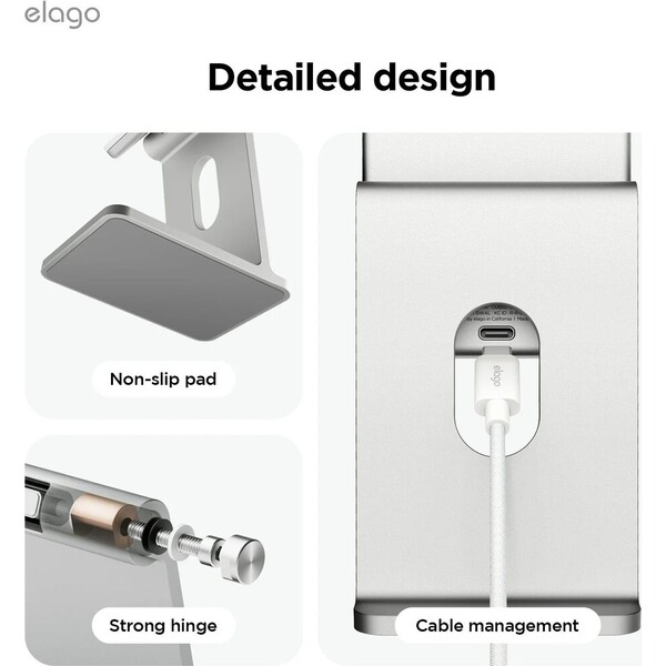 ELAGO-Wireless-Charging-Aluminium-Stand-Qi2-MagSafe-nabijeci-stojanek-15W-bily