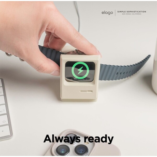 ELAGO-WT3-Macintosh-stojanek-pro-Apple-Watch-Ultra-cerny