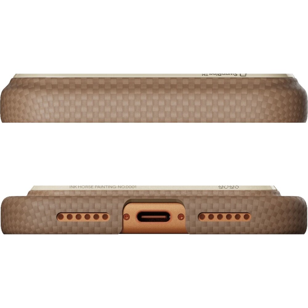 Pitaka-Edge-Case-Ink-Horse-MagSafe-krytiPhone-17-Pro-Max-Gold-Jade
