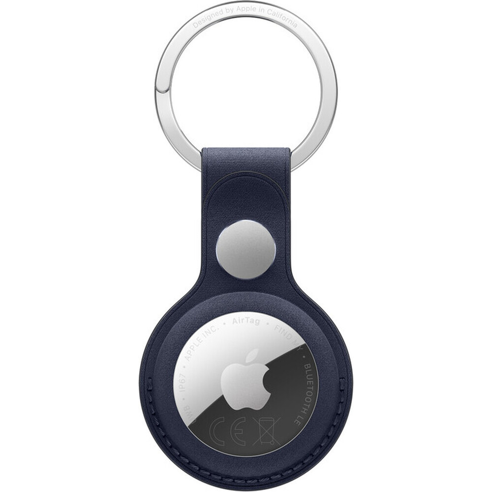 Apple-FineWoven-klicenka-na-AirTag-namornicky-modra