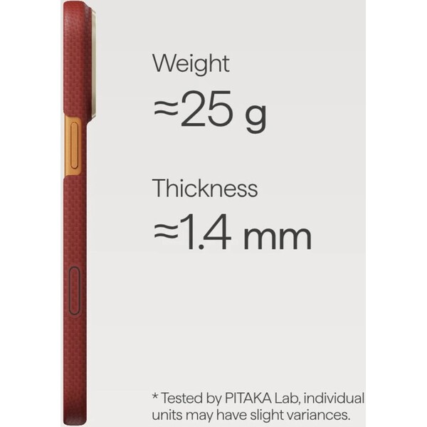 Pitaka-Edge-Case-Ink-Horse-MagSafe-kryt-iPhone-17-Pro-Cinnabar