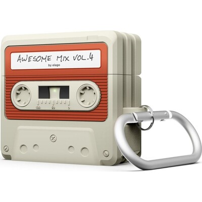 ELAGO Cassette TAPE pouzdro Airpods 4 béžové
