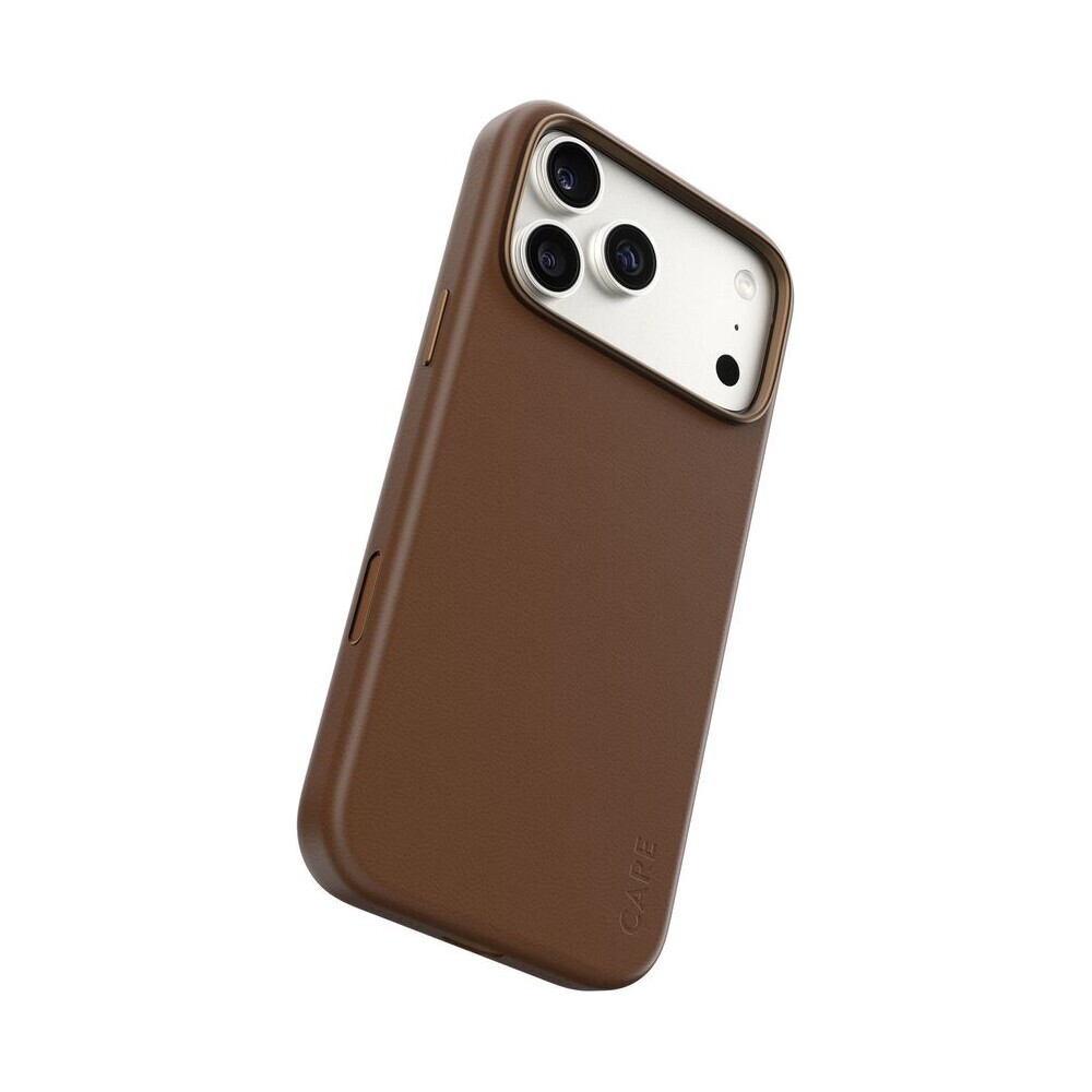 PanzerGlass-CARE-SOLO-MagSafe-kryt-z-veganske-kuze-iPhone-17-Pro-Max-hnedy