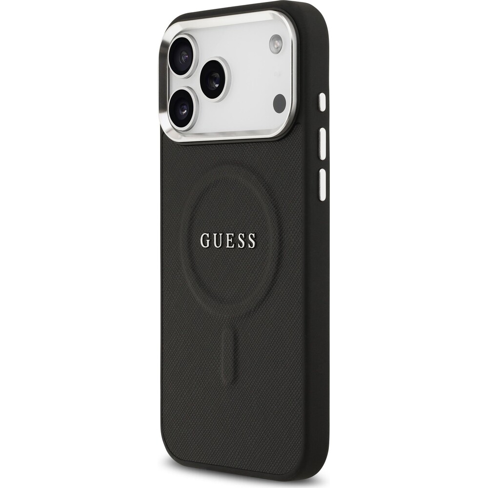 Guess-PU-Saffiano-MagSafe-kryt-iPhone-17-Pro-Max-cerny