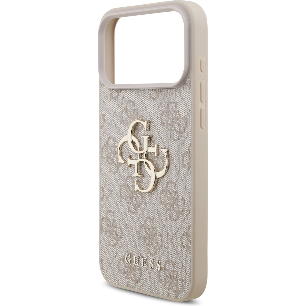 Guess-PU-4G-Metal-Logo-Strap-kryt-iPhone-17-Pro-Max-ruzovy
