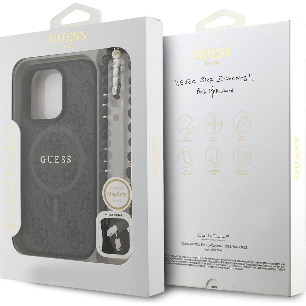 Guess-PU-Leather-4G-Colored-Ring-Strap-MagSafe-kryt-iPhone-16-Pro-cerny