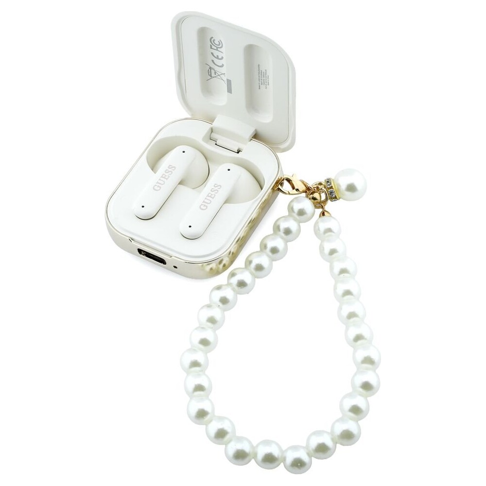 Guess-Pearl-Strap-TWS-bezdratova-sluchatka-bila