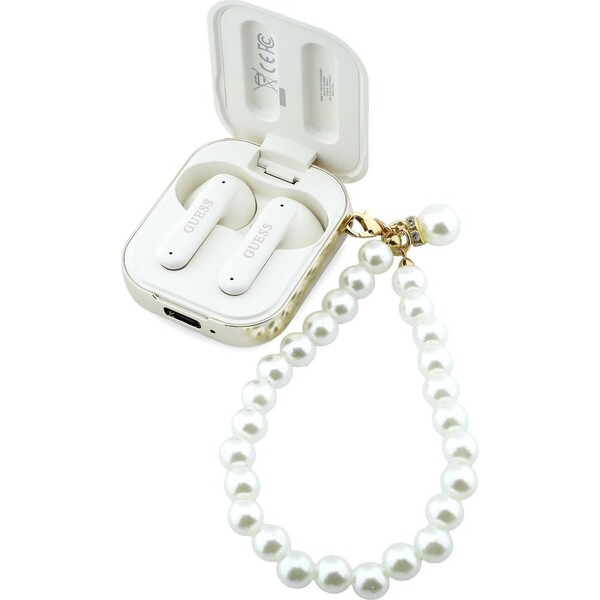 Guess-Pearl-Strap-TWS-bezdratova-sluchatka-bila