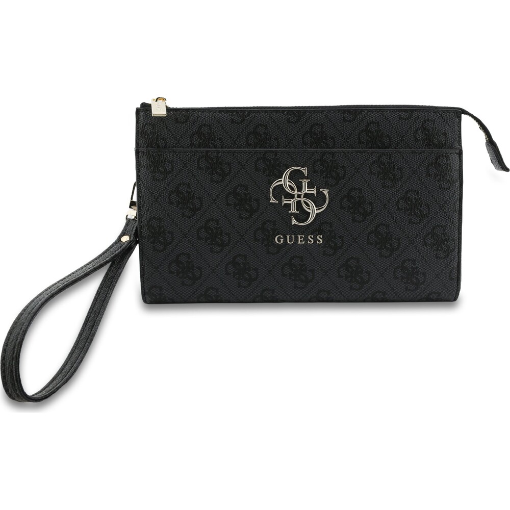 Guess-PU-4G-Metal-Logo-kabelka-na-telefon-cerna