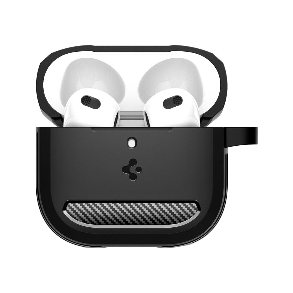 Spigen-Rugged-Armor-pouzdro-AirPods-4-matne-cerne