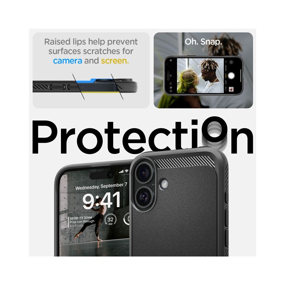 Spigen-Rugged-Armor-MagSafe-kryt-iPhone-16-matte-black