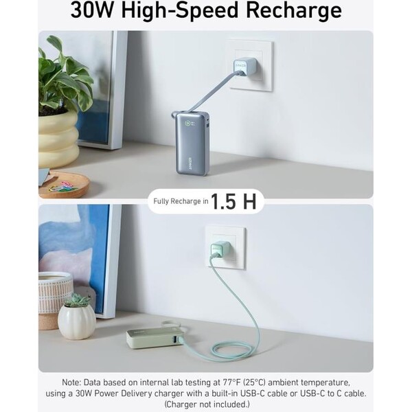 Anker-545-powerbanka-10000mAh-30W-s-kabelem-USB-C-zelena