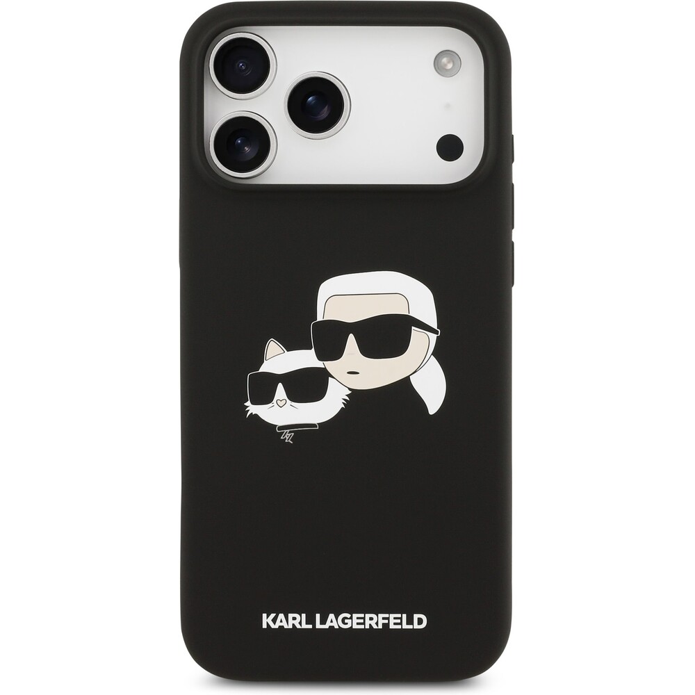 Karl-Lagerfeld-Liquid-Silicone-Double-Heads-MagSafe-kryt-iPhone-17-Pro-Max-cerny