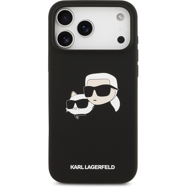 Karl-Lagerfeld-Liquid-Silicone-Double-Heads-MagSafe-kryt-iPhone-17-Pro-Max-cerny