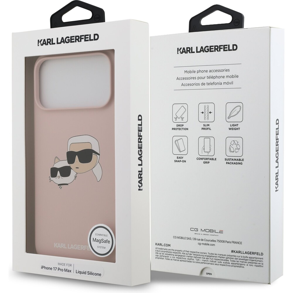 Karl-Lagerfeld-Liquid-Silicone-Double-Heads-MagSafe-kryt-iPhone-17-Pro-Max-ruzovy