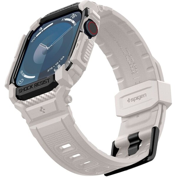 Spigen-Rugged-Armor-Pro-reminek-s-pouzdrem-Apple-Watch-10-11-42mm-bezovy