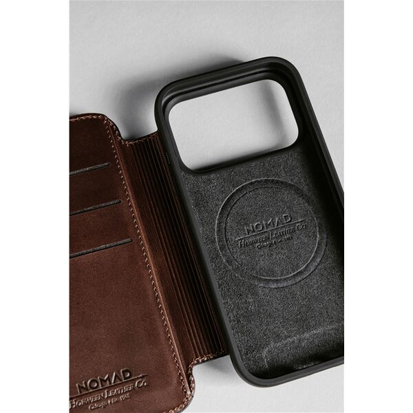 Nomad-Modern-Leather-Folio-Horween-MagSafe-kozene-pouzdro-iPhone-17-Pro-Rustic-Brown