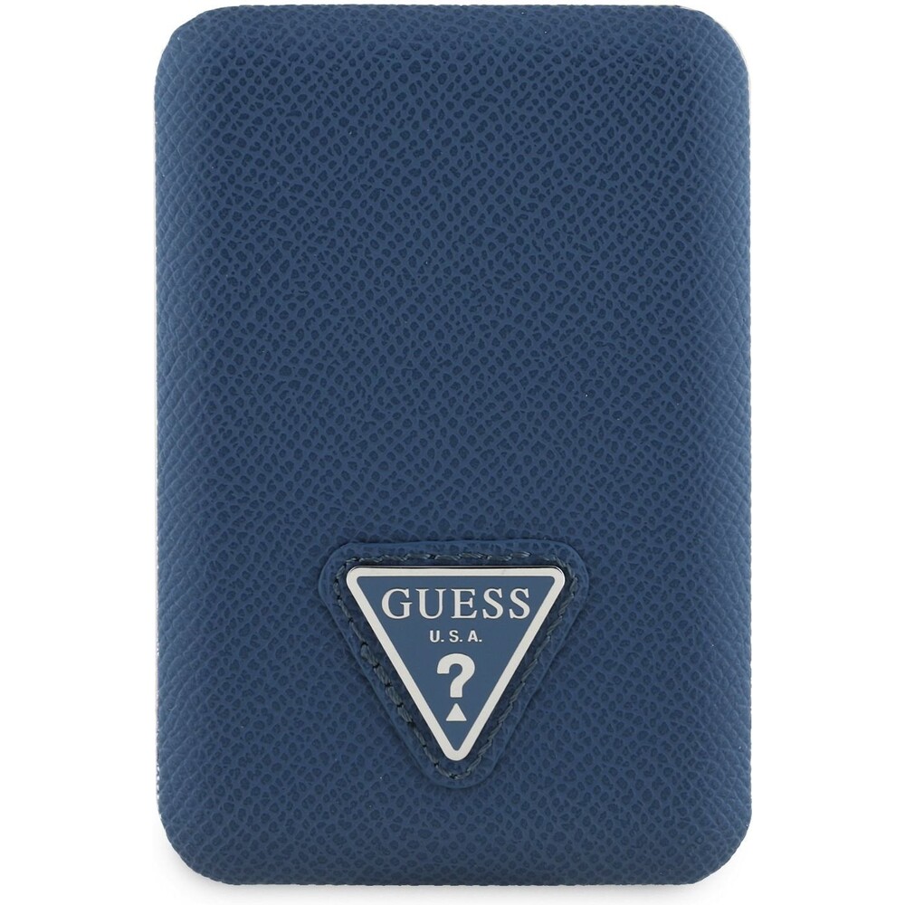 Guess-PU-Grained-Triangle-Logo-MagSafe-powerbanka-5000mAh-modra