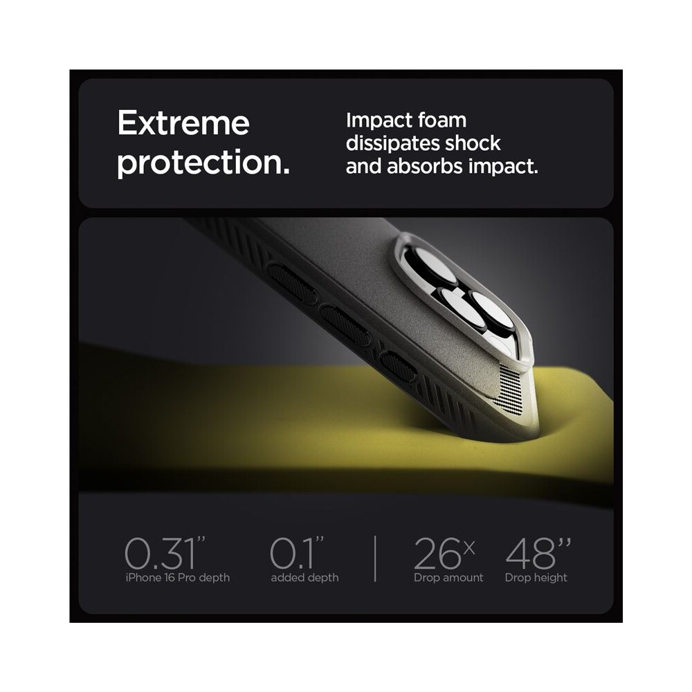 Spigen-Rugged-Armor-MagSafe-kryt-iPhone-16-Pro-Max-gray