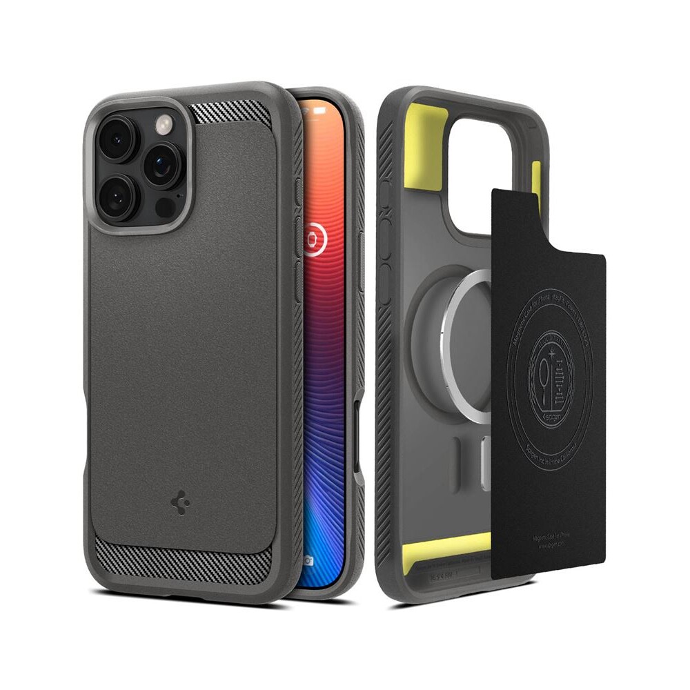 Spigen-Rugged-Armor-MagSafe-kryt-iPhone-16-Pro-Max-gray