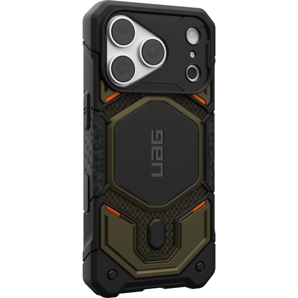 UAG-Monarch-Pro-MagSafe-Kevlar-kryt-iPhone-18-Pro-17-Pro-zeleny